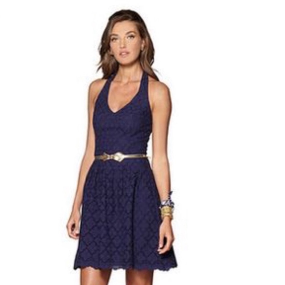 Lilly Pulitzer Navy Charleston Eyelet Dress